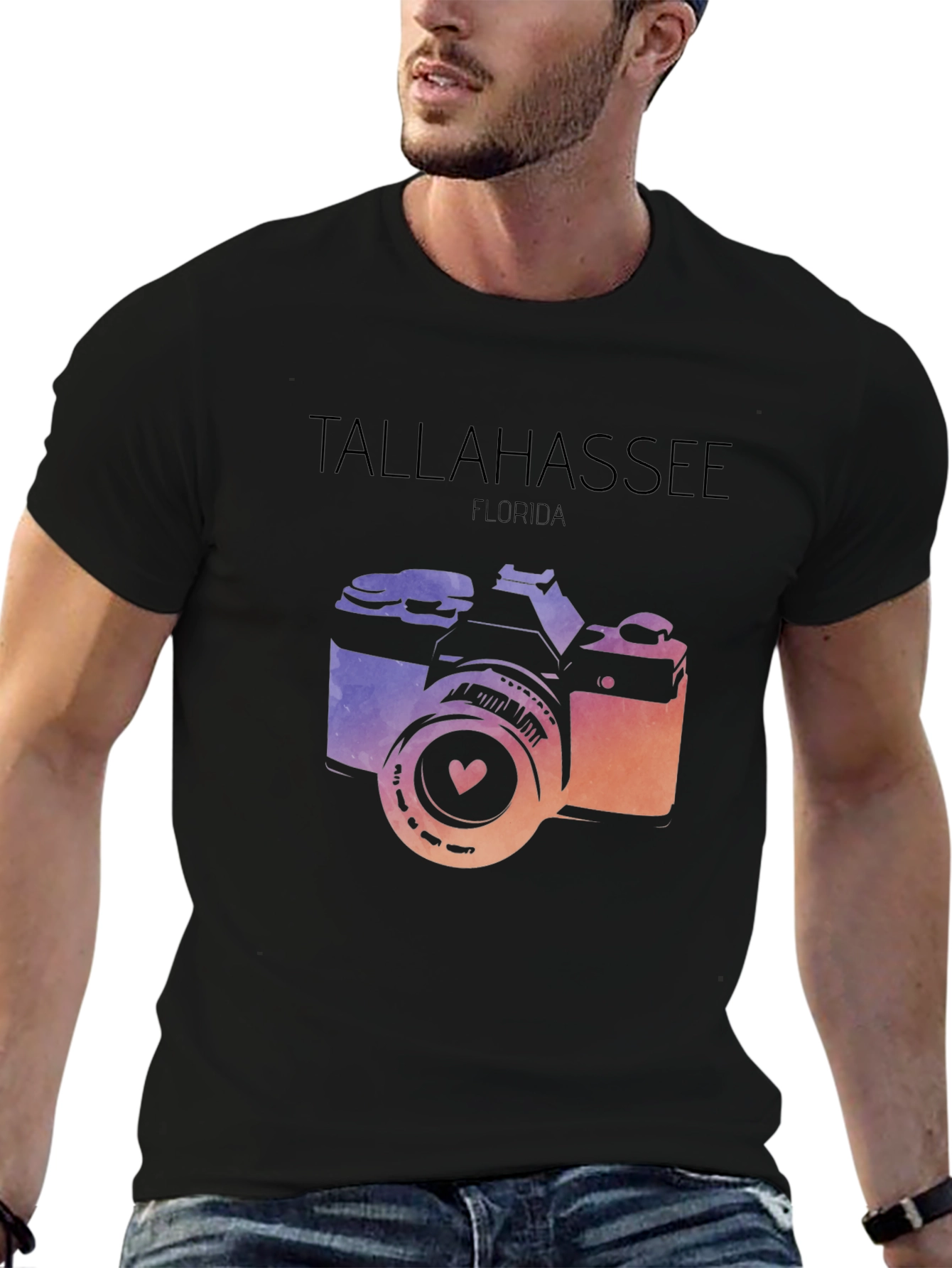 Tallahassee Florida Camera Graphic Tee