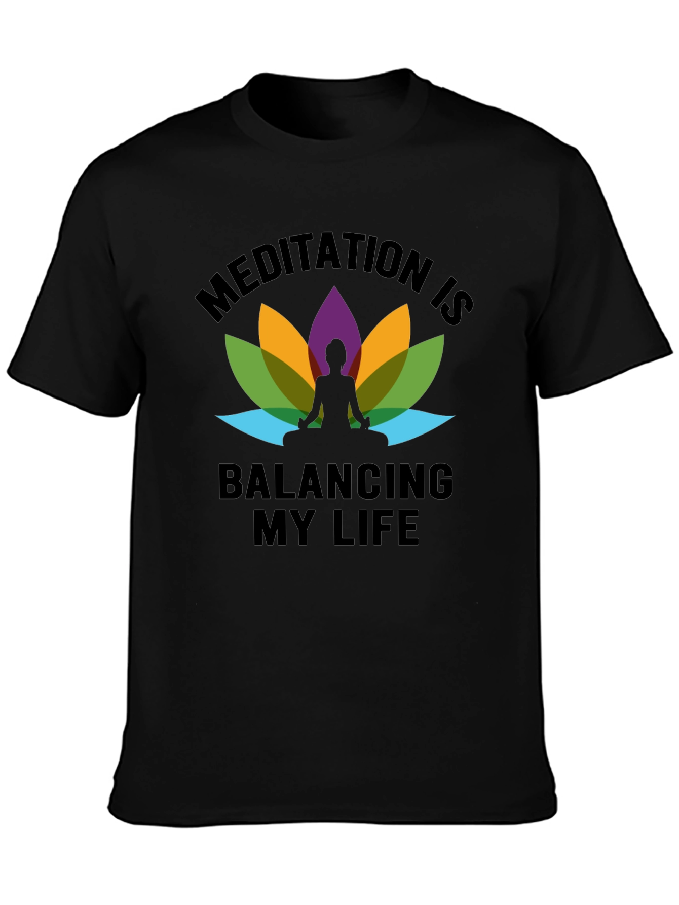 Meditation Balancing Life Graphic T-Shirt