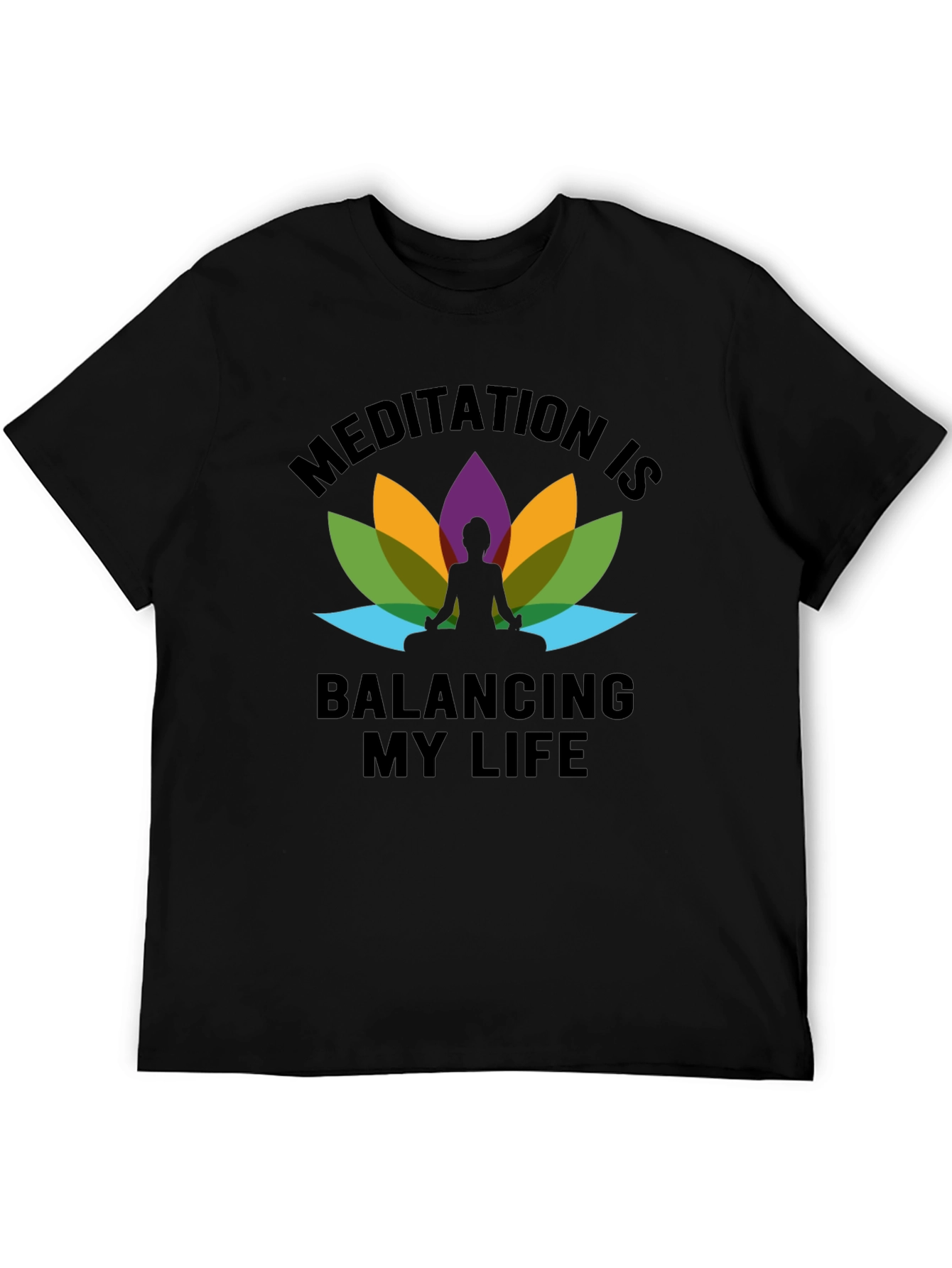 Meditation Balancing Life Graphic T-Shirt