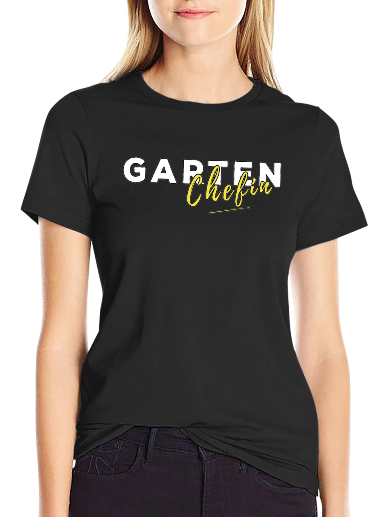 Garten Chefin Black Graphic Tee
