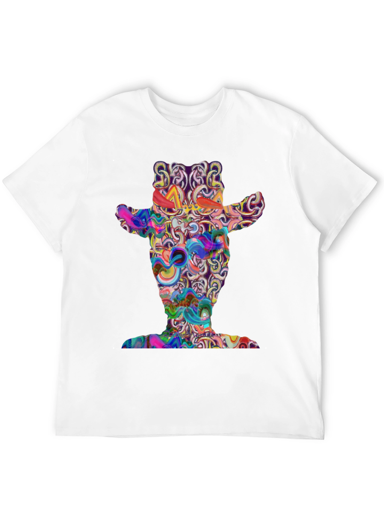 Psychedelic Cowboy Black T-Shirt