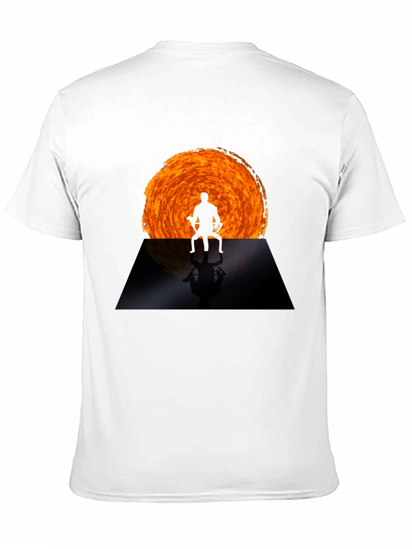 Enlightened Silhouette Graphic T-Shirt - Black