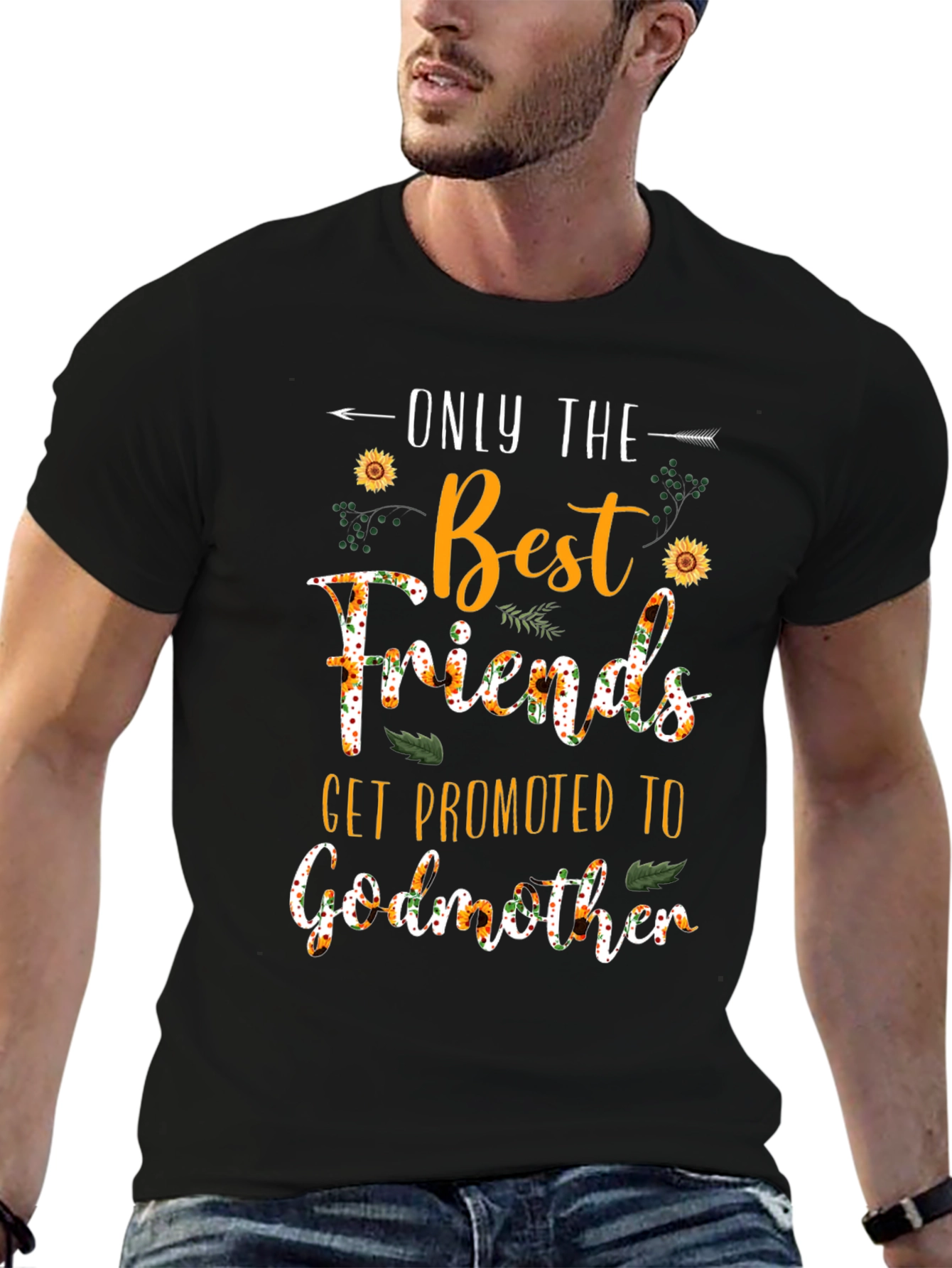 Best Friends Get Promoted to Godmother T-Shirt