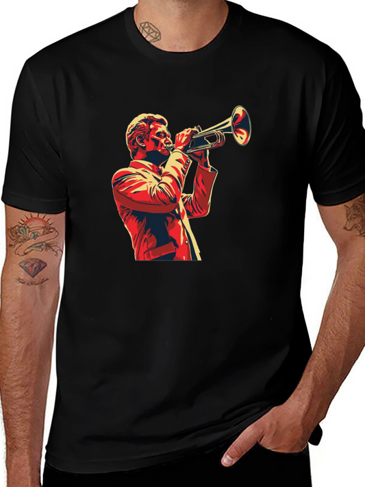 Jazz Trumpet Player Graphic T-Shirt