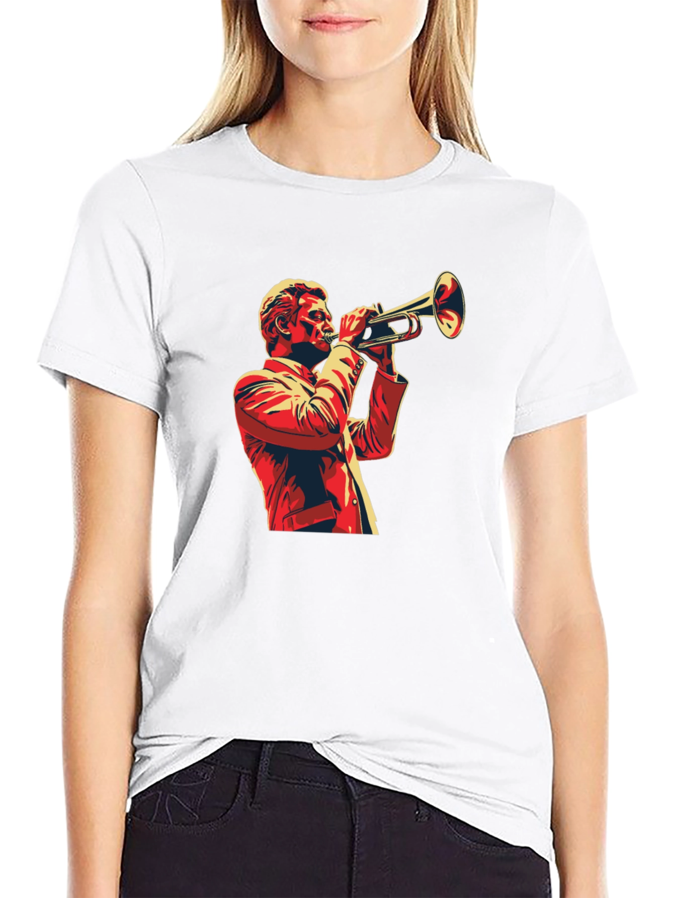 Jazz Trumpet Player Graphic T-Shirt