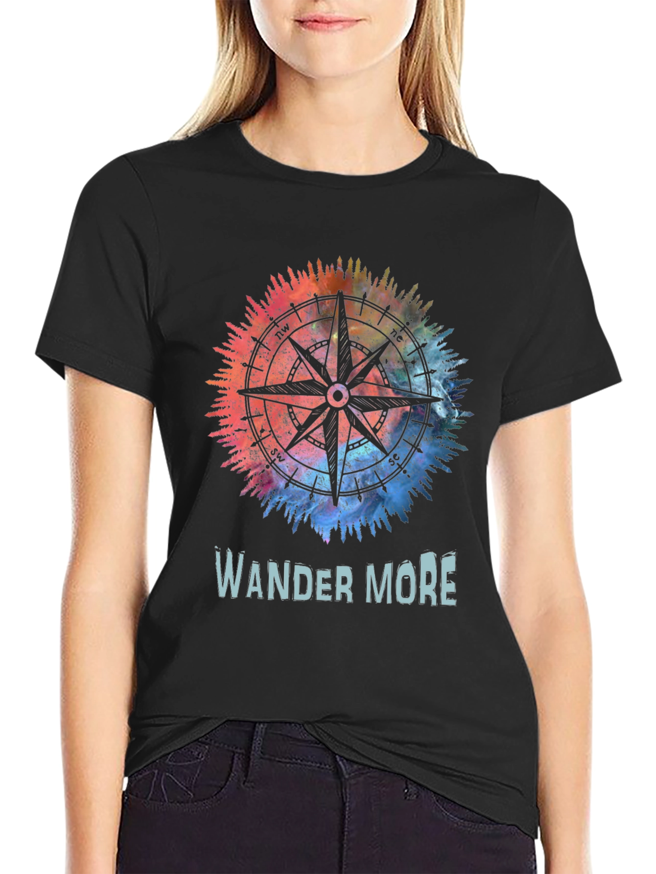 Wander More Compass Graphic Tee