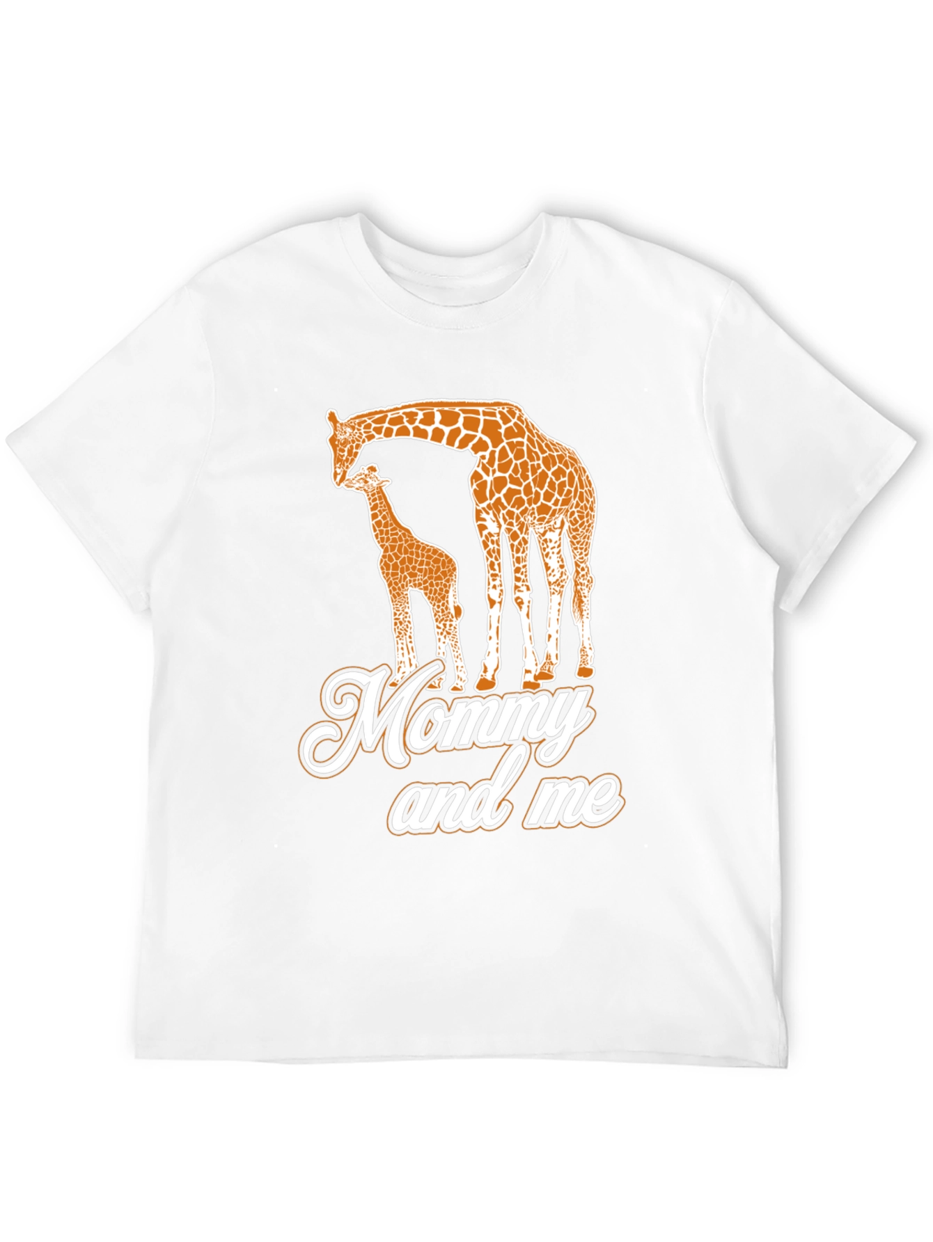 Mommy and Me Giraffe Black T-Shirt