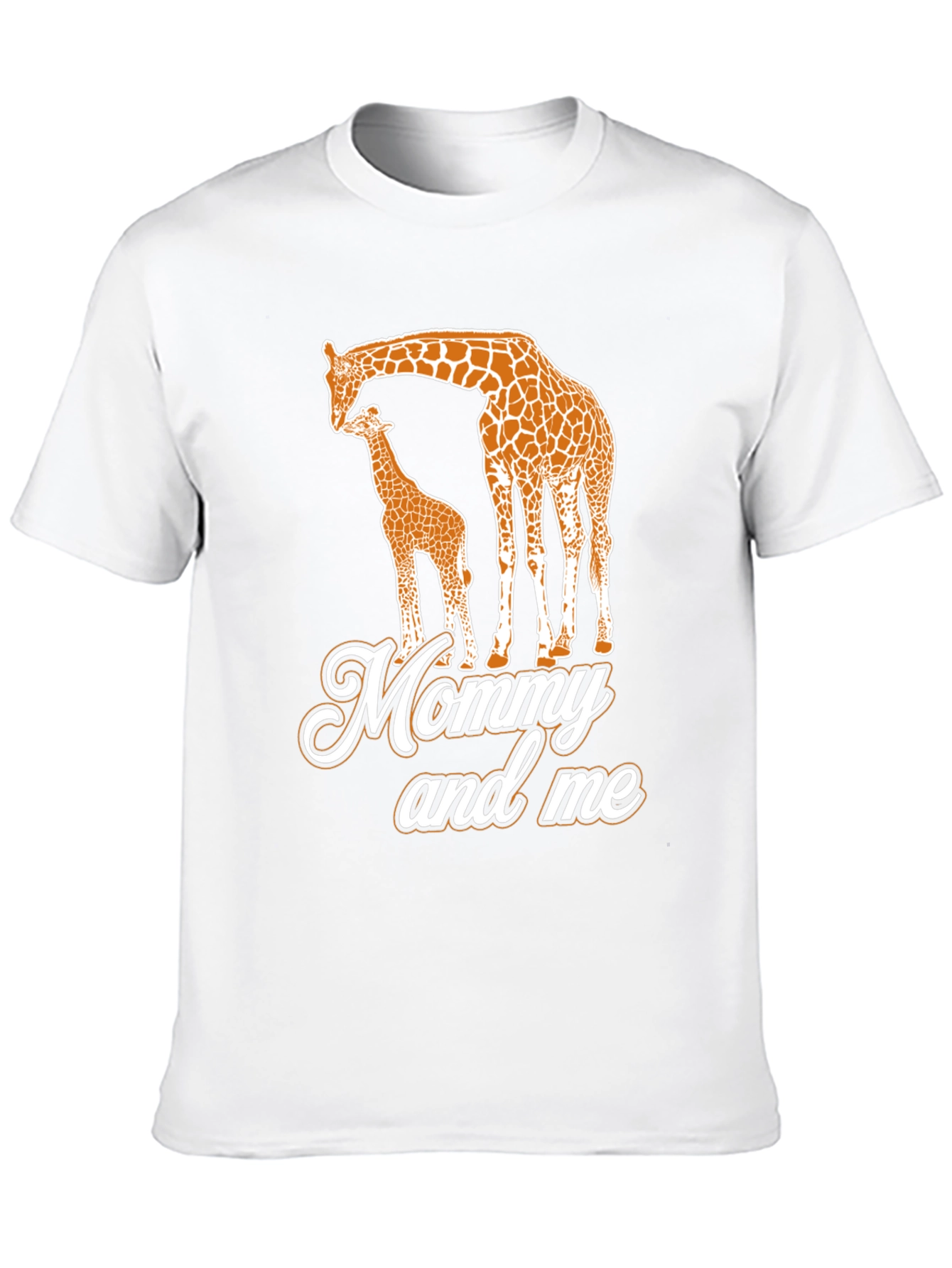 Mommy and Me Giraffe Black T-Shirt