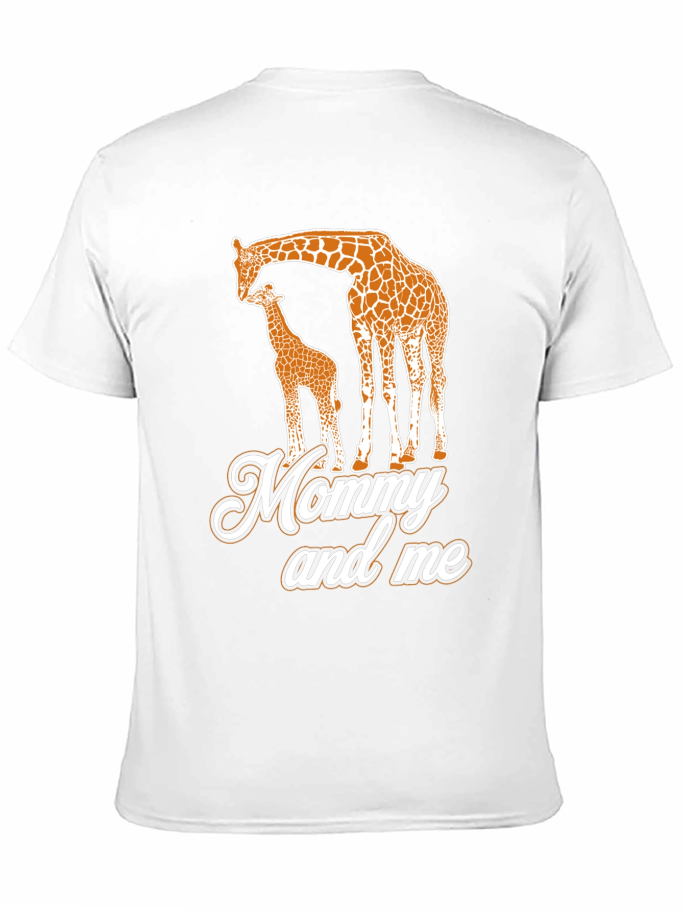 Mommy and Me Giraffe Black T-Shirt