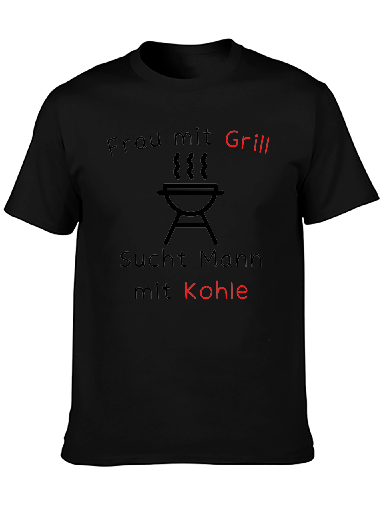 Frau Mit Grill - Mens Graphic T-Shirt