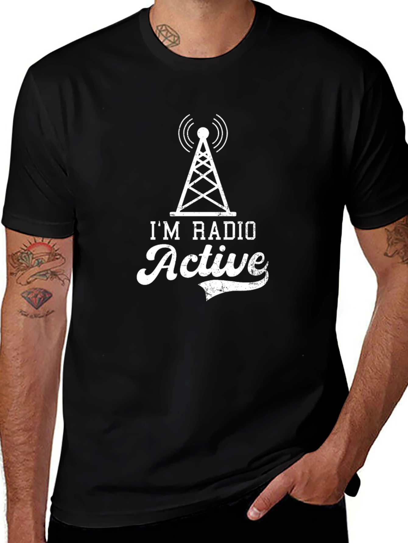 Radio Active Graphic Tee - Black
