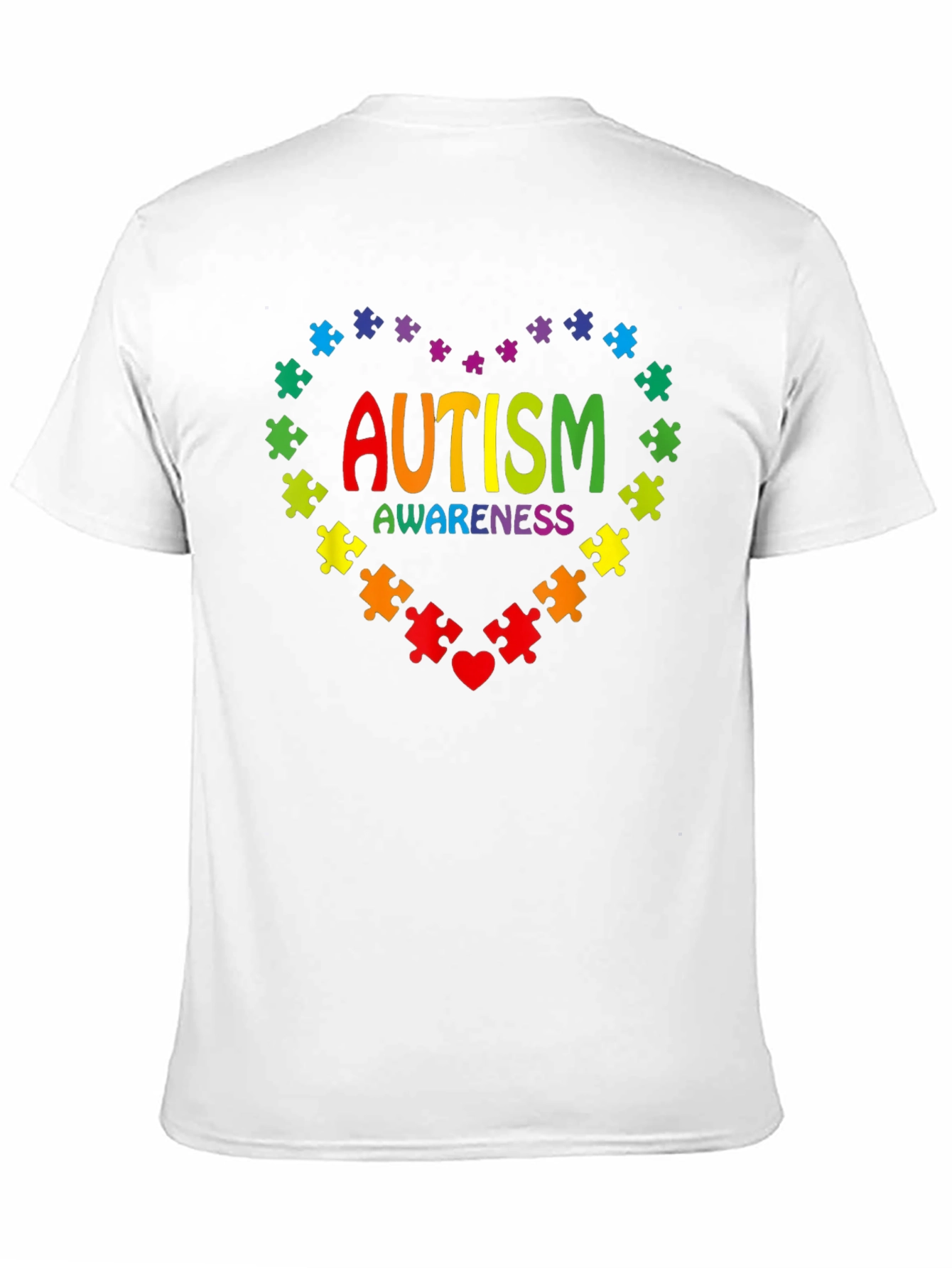 Autism Awareness Puzzle Heart Graphic Tee