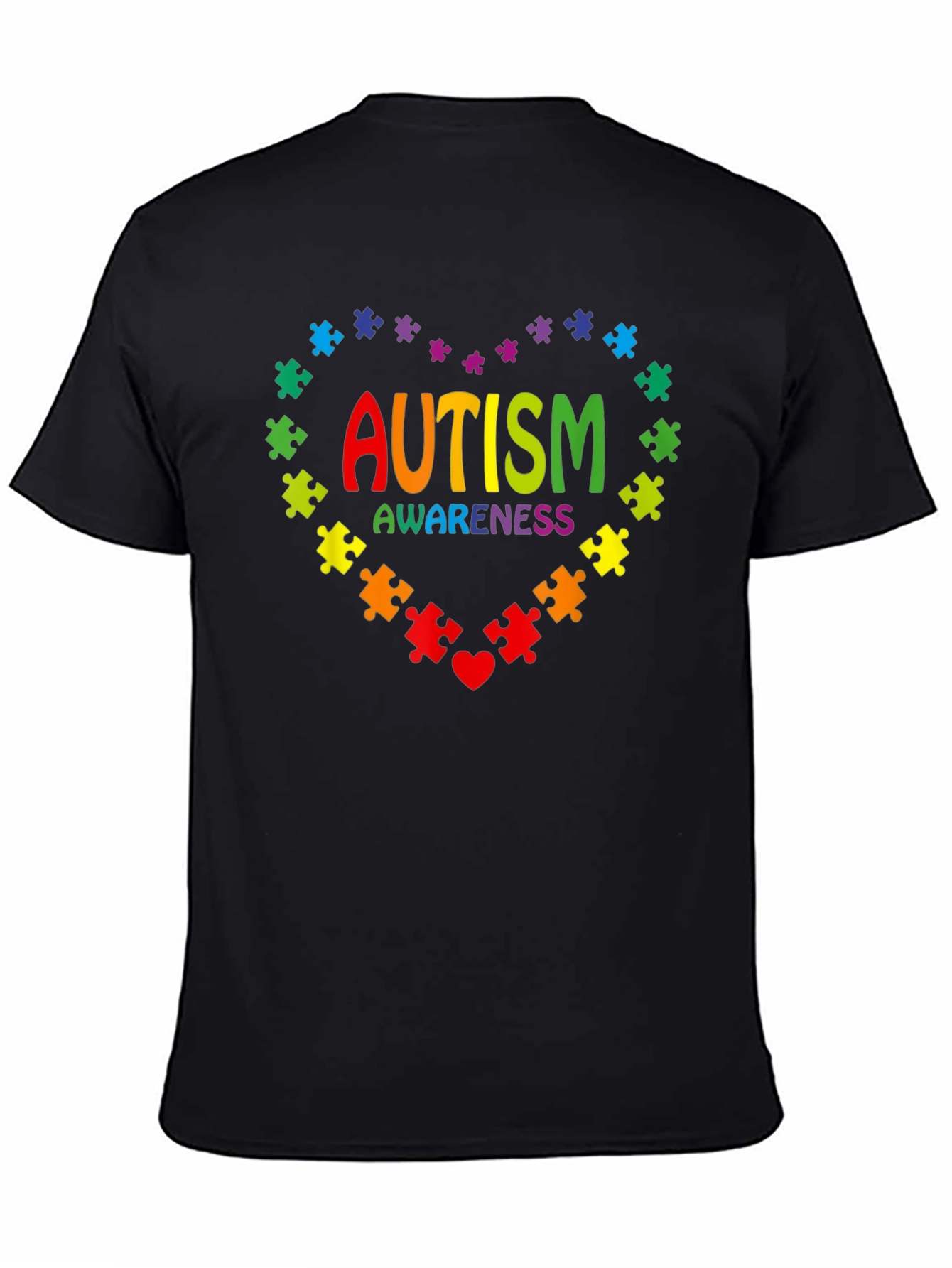 Autism Awareness Puzzle Heart Graphic Tee