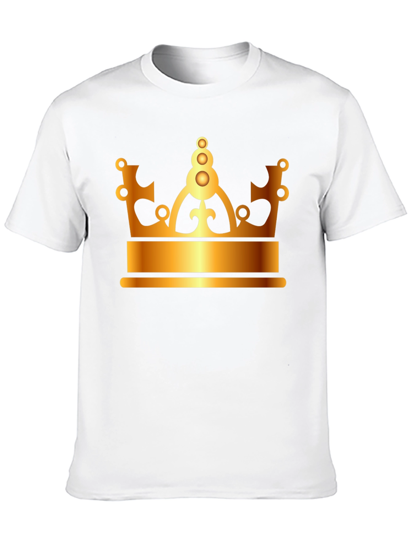 Golden Crown Graphic Black T-Shirt