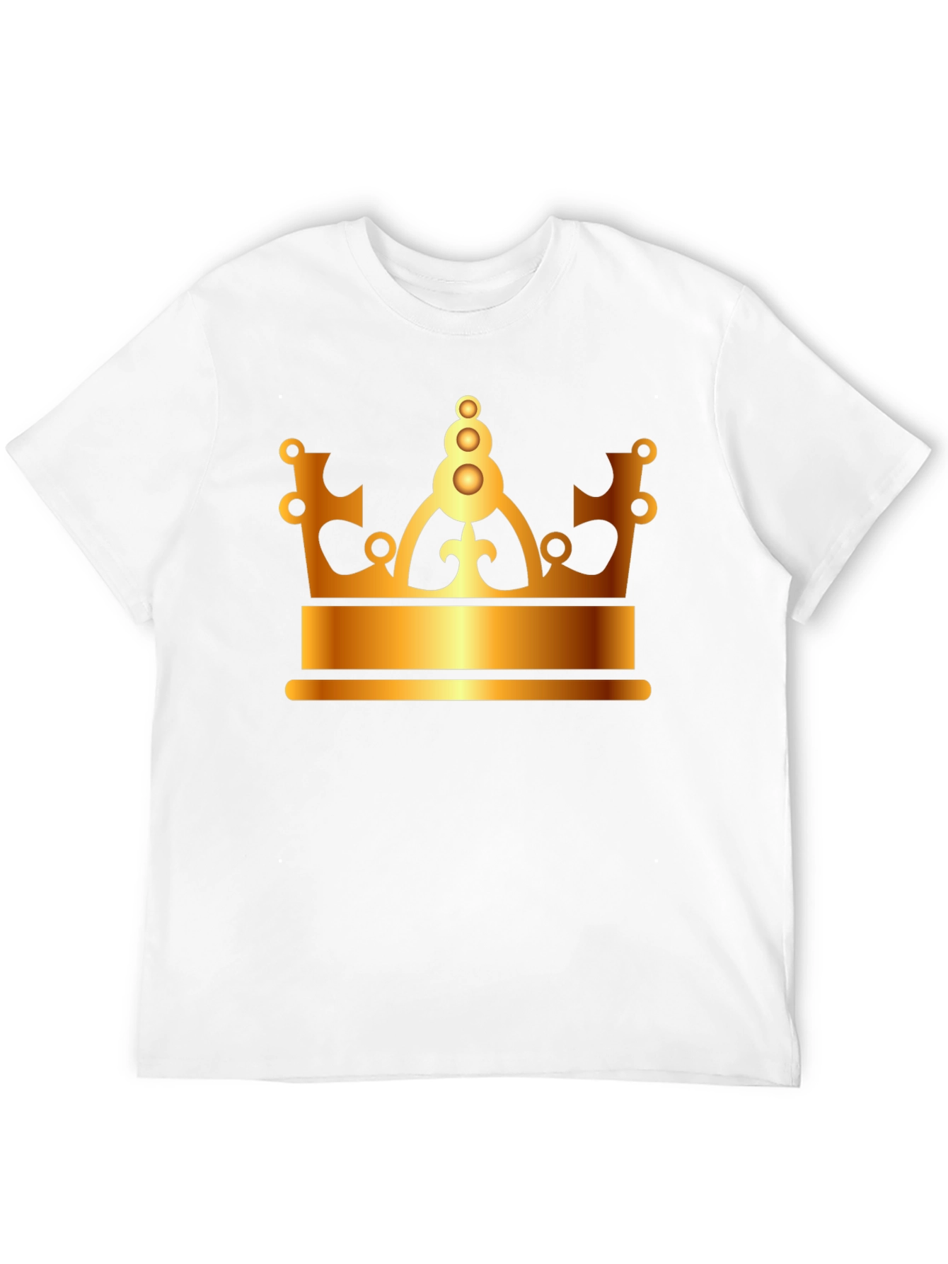 Golden Crown Graphic Black T-Shirt