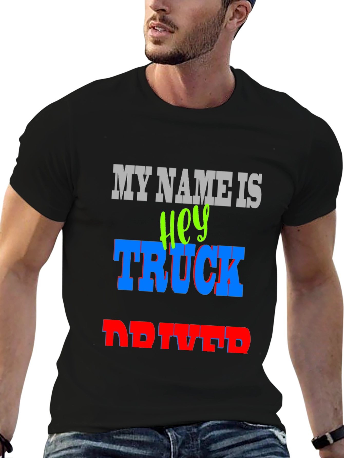 Hey Truck Driver T-Shirt - Bold Graphic Tee