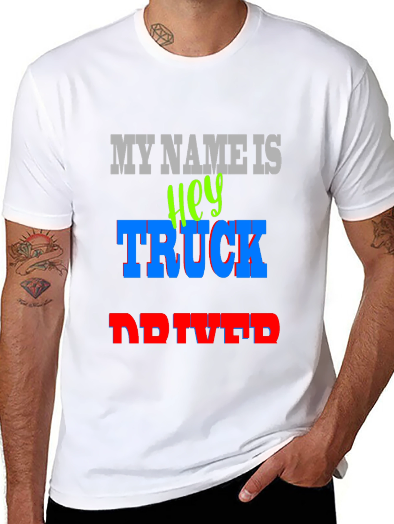 Hey Truck Driver T-Shirt - Bold Graphic Tee