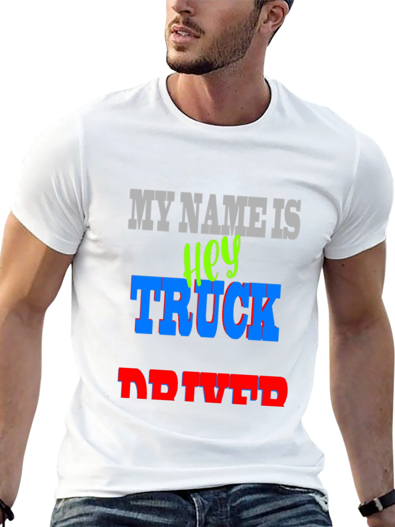 Hey Truck Driver T-Shirt - Bold Graphic Tee