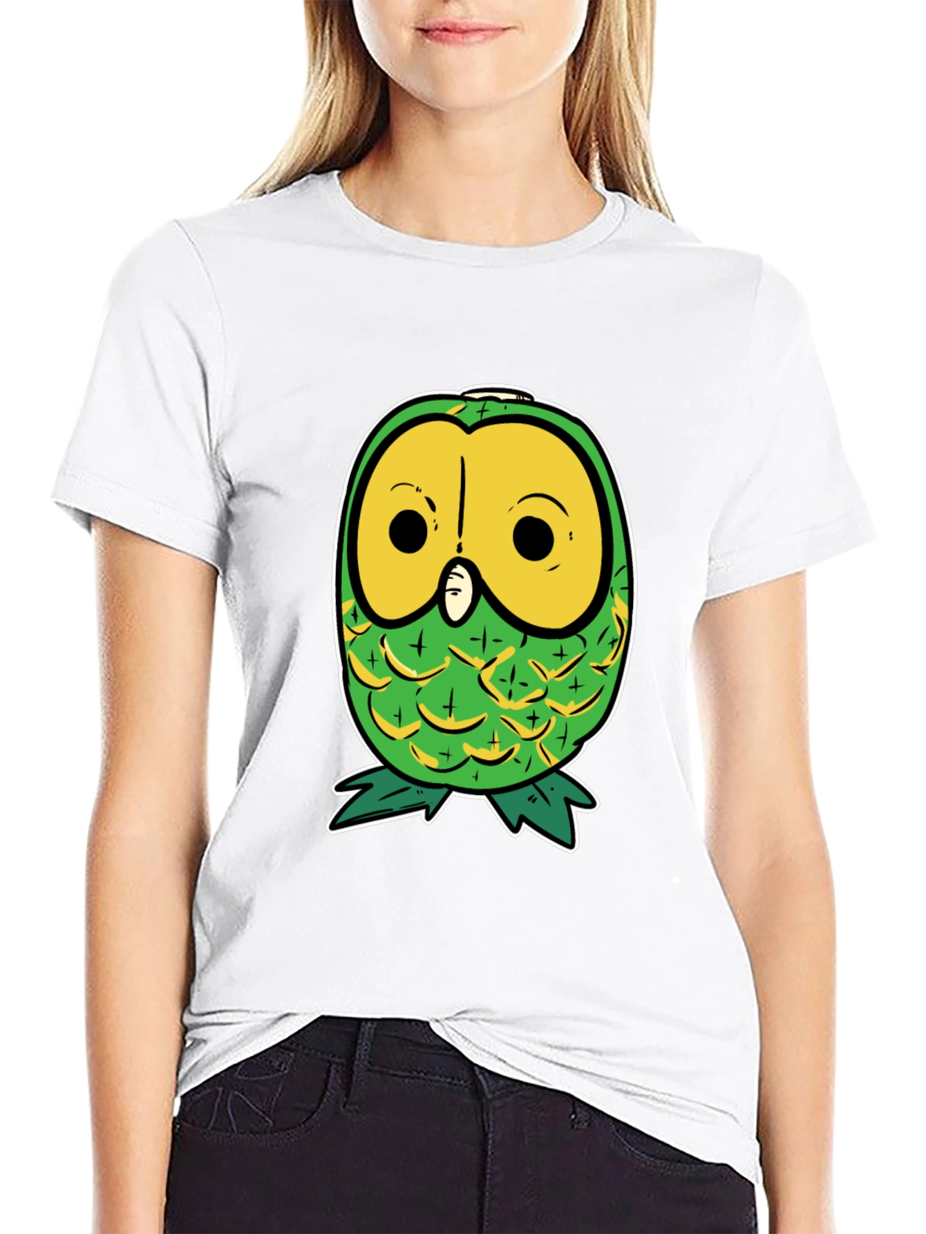 Pineapple Owl Graphic T-Shirt - Unique & Funny