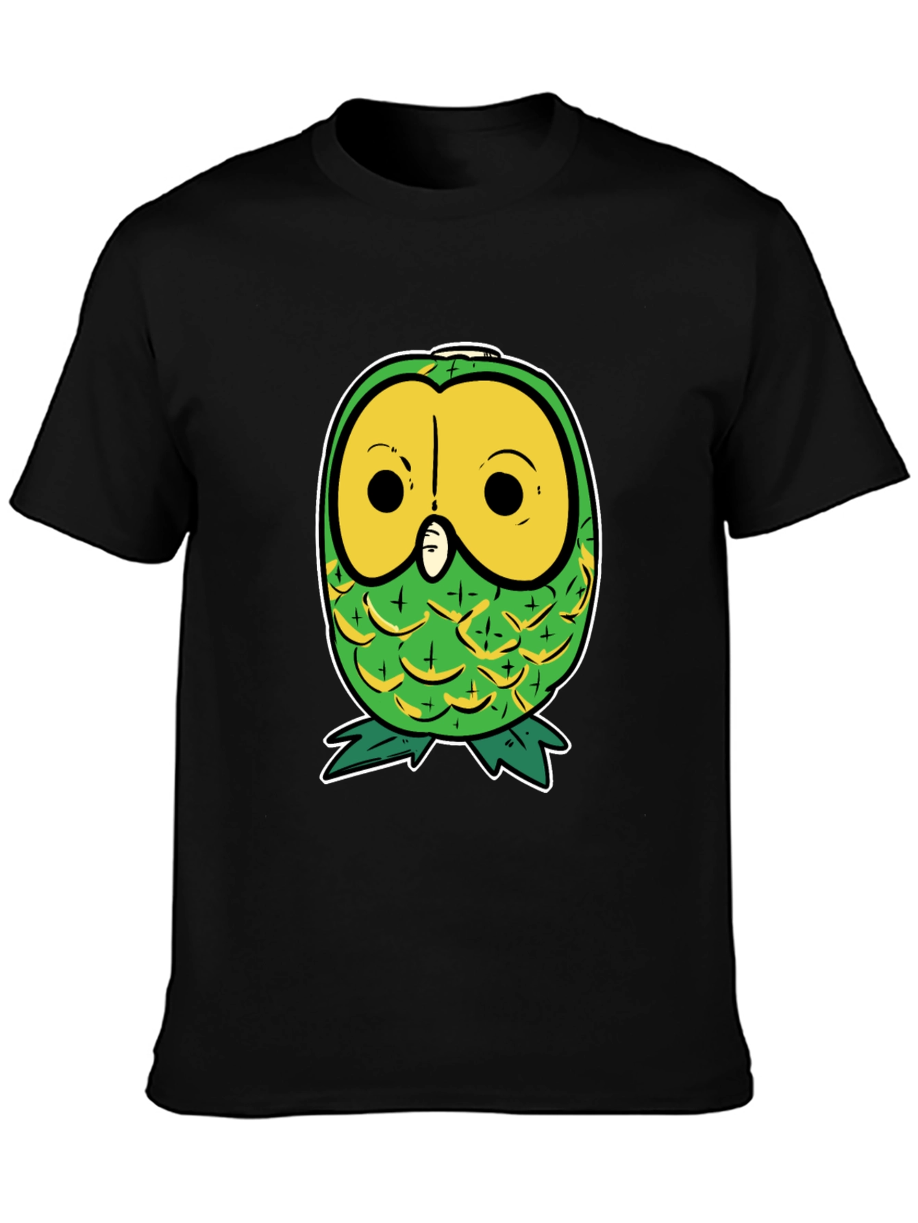Pineapple Owl Graphic T-Shirt - Unique & Funny