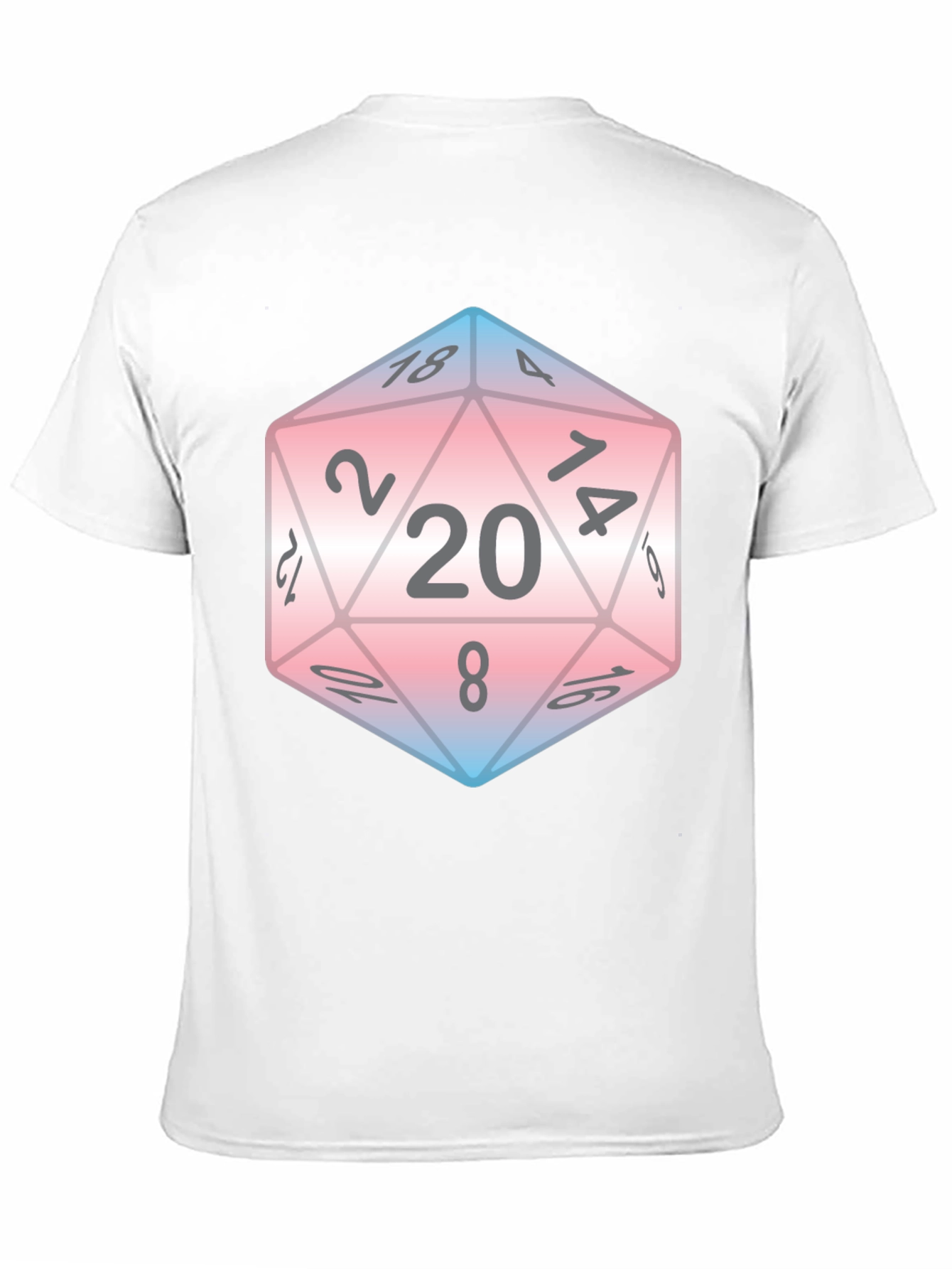 Trans Pride D20 T-Shirt - Tabletop Gaming Tee