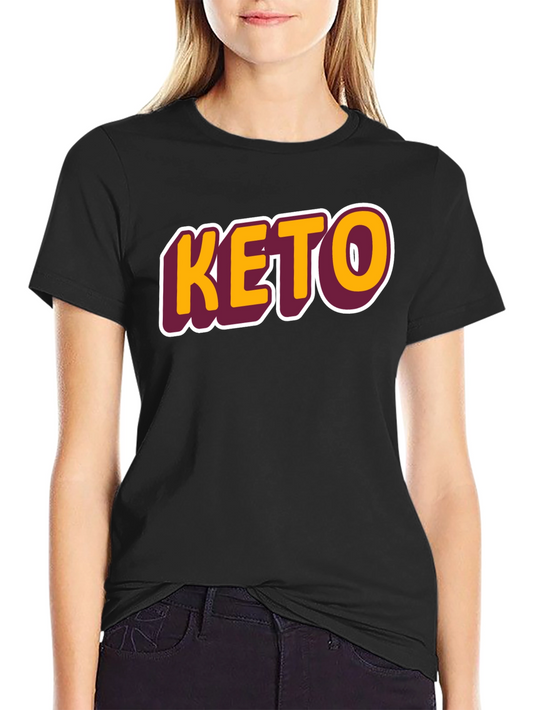 Keto Graphic Tee - Black Casual T-Shirt
