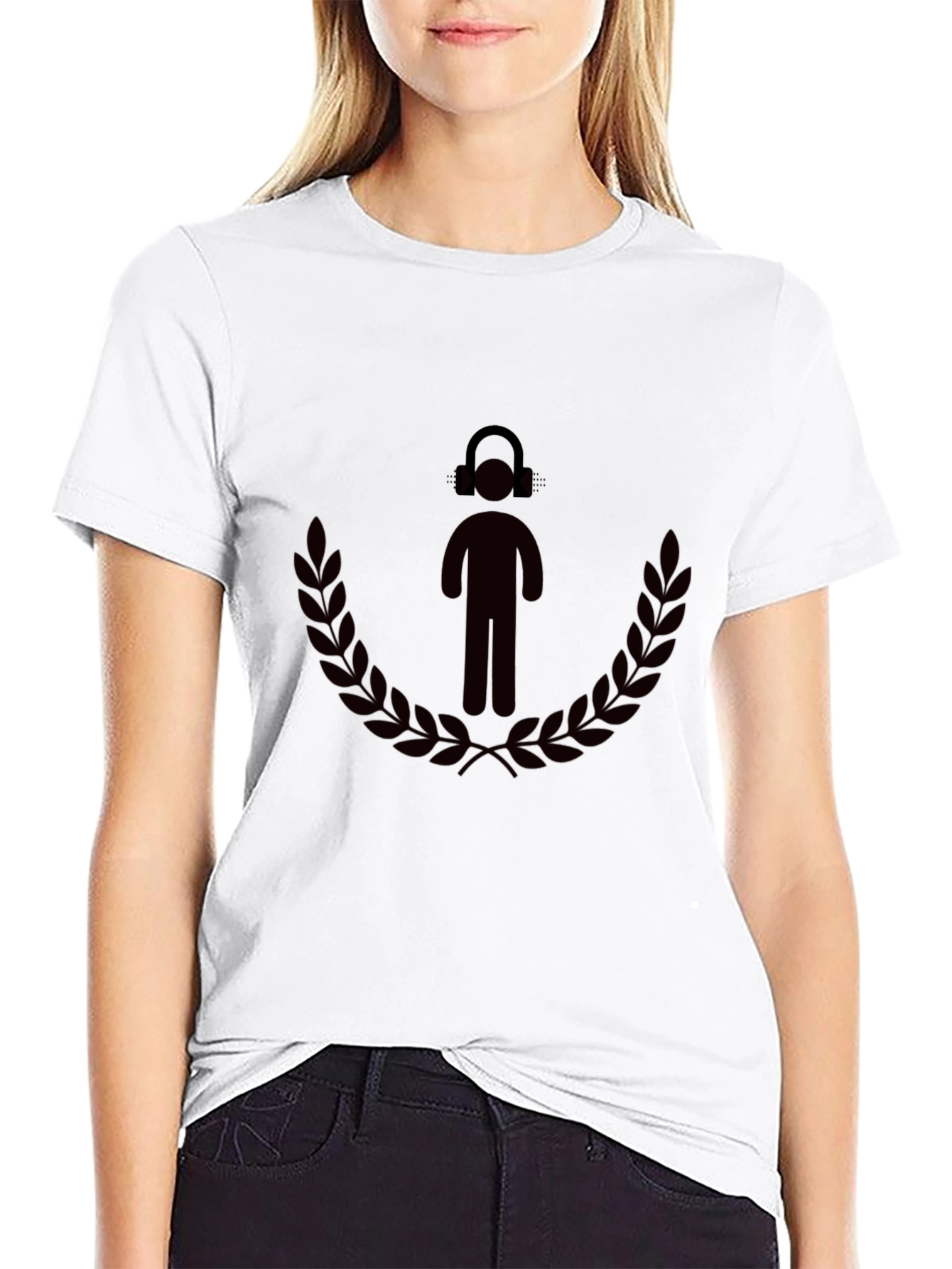 DJ Man Laurel Wreath Graphic Tee