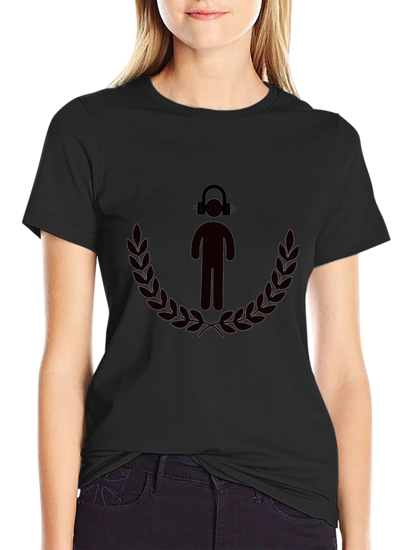 DJ Man Laurel Wreath Graphic Tee