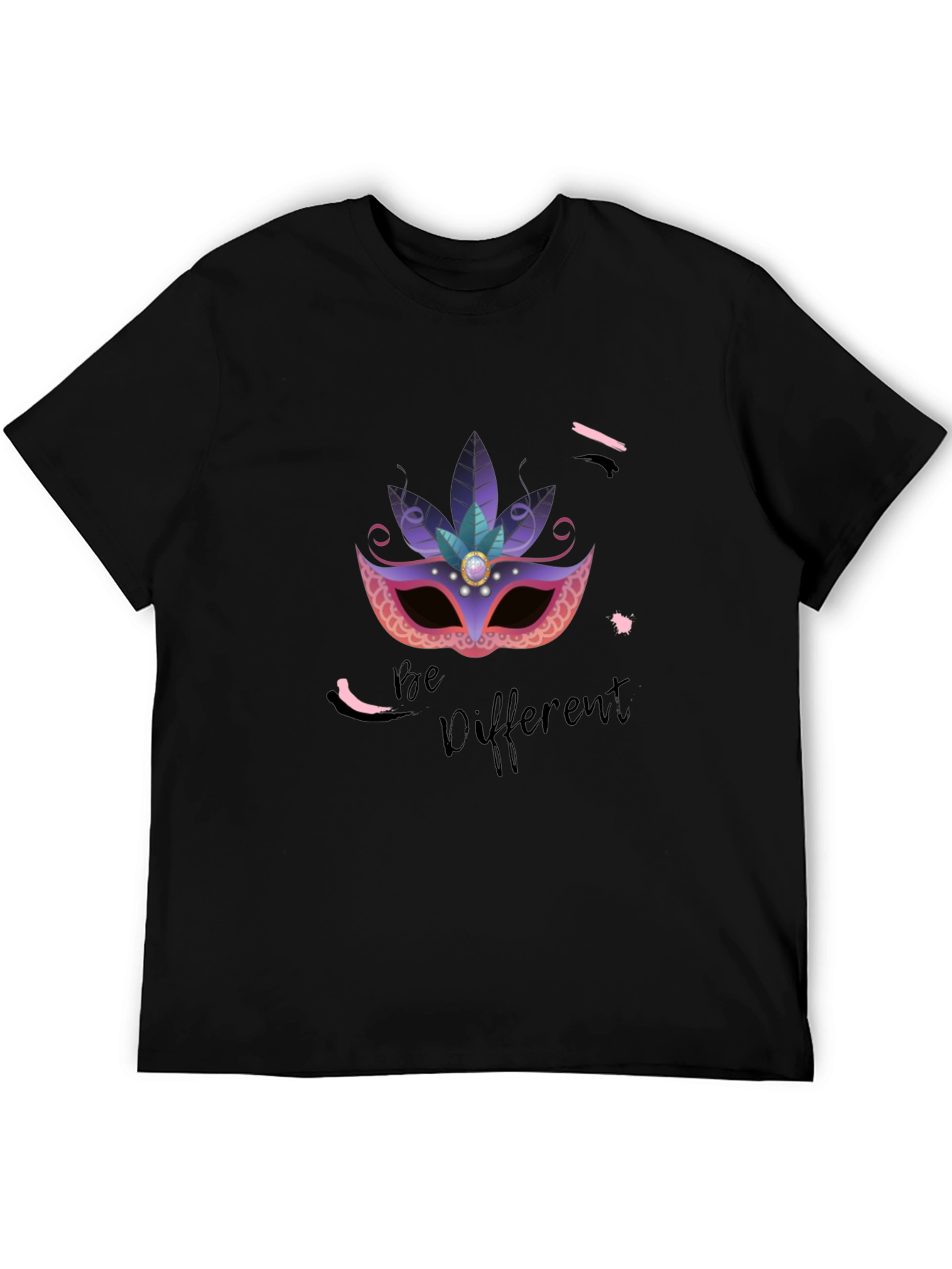 Be Different T-Shirt: Masquerade Mask Graphic Tee