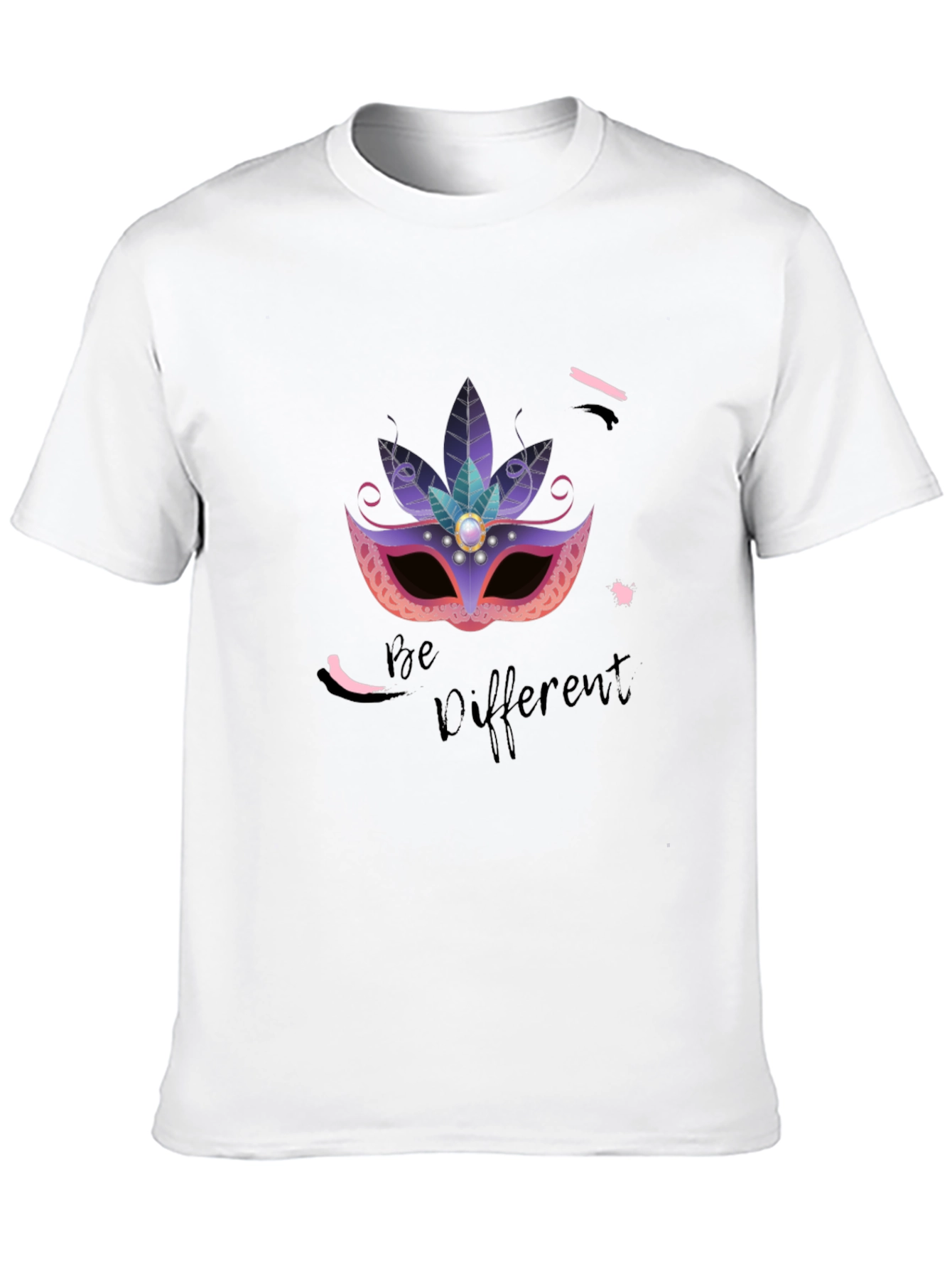 Be Different T-Shirt: Masquerade Mask Graphic Tee