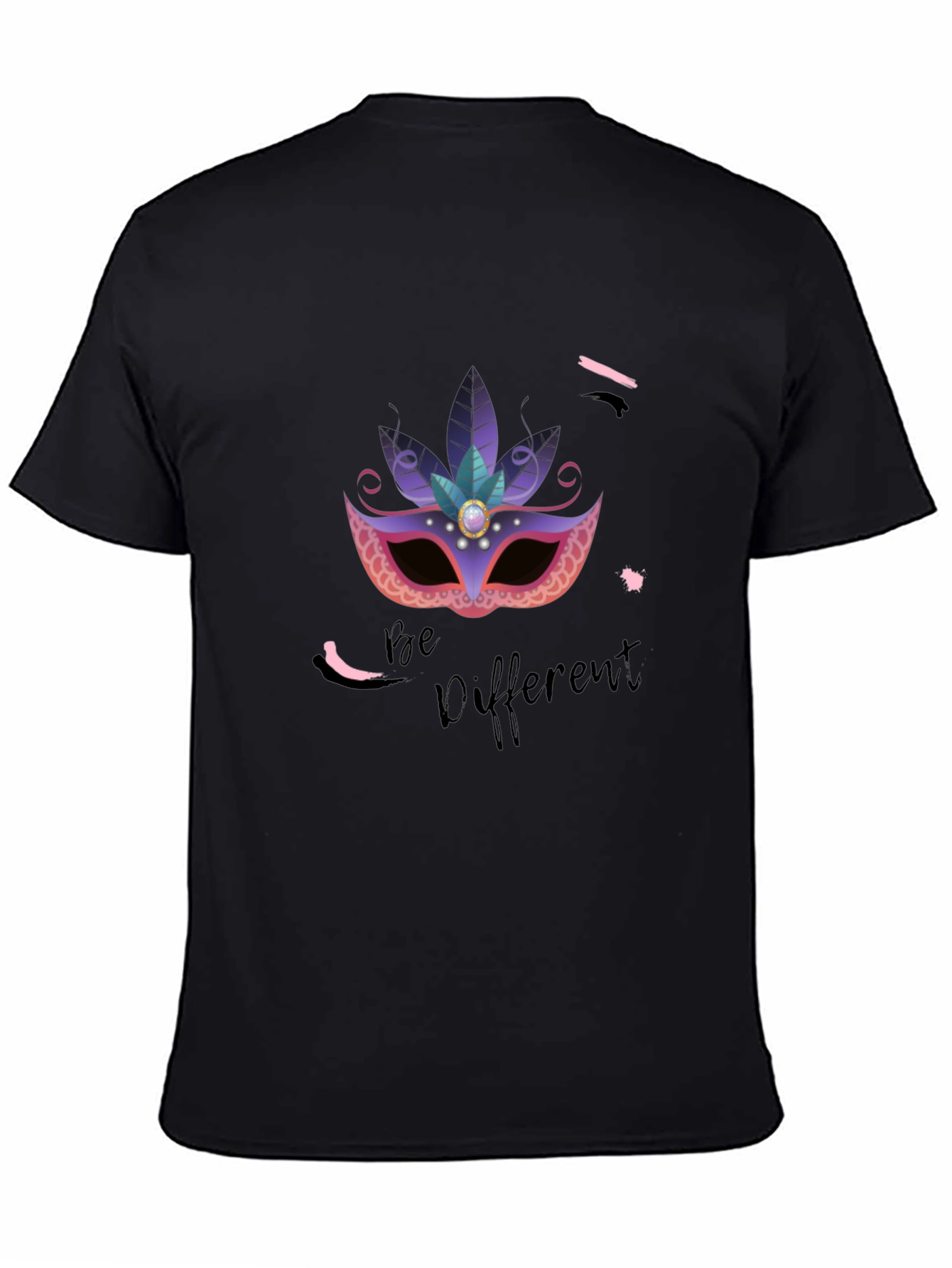 Be Different T-Shirt: Masquerade Mask Graphic Tee