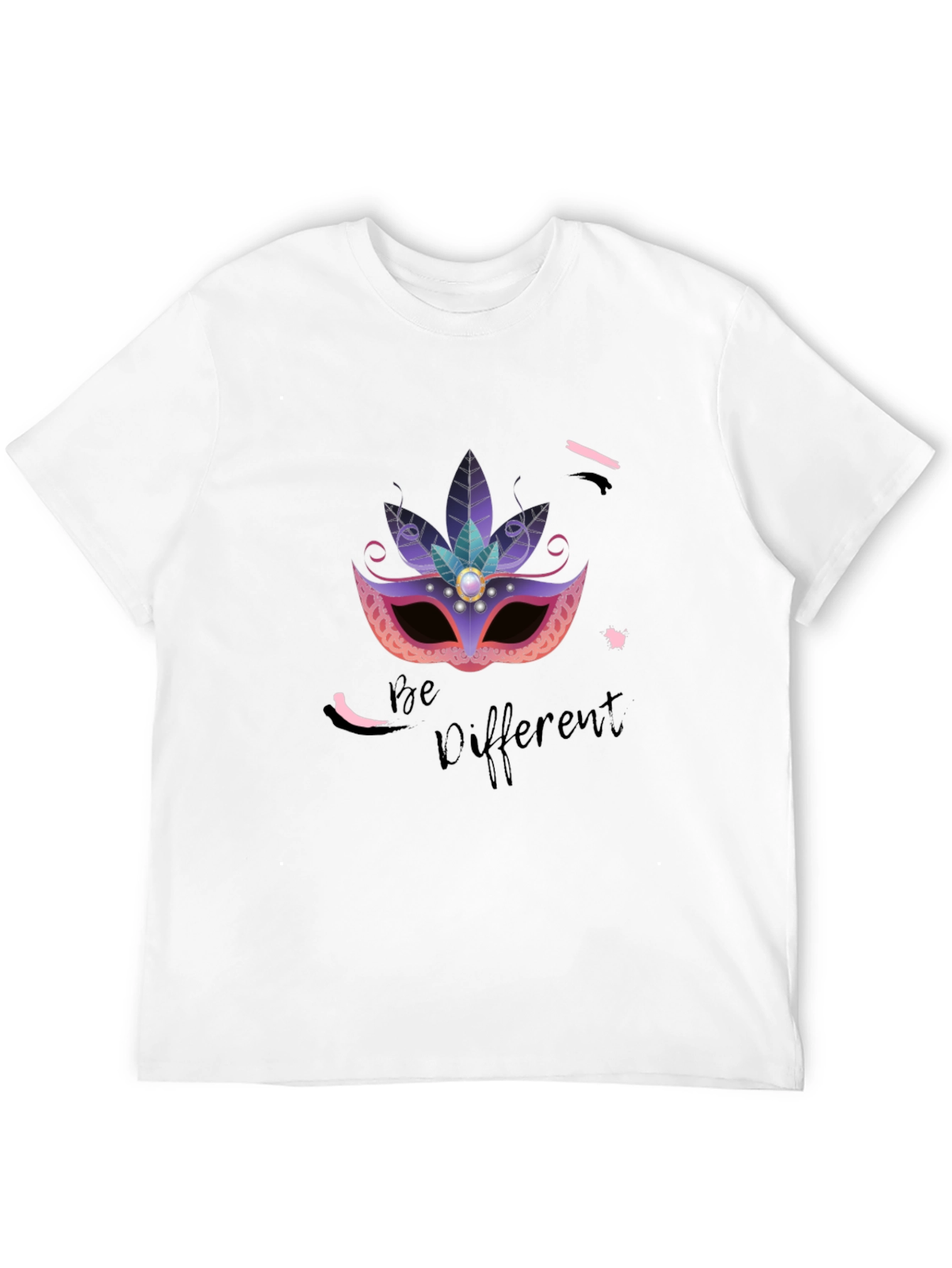 Be Different T-Shirt: Masquerade Mask Graphic Tee