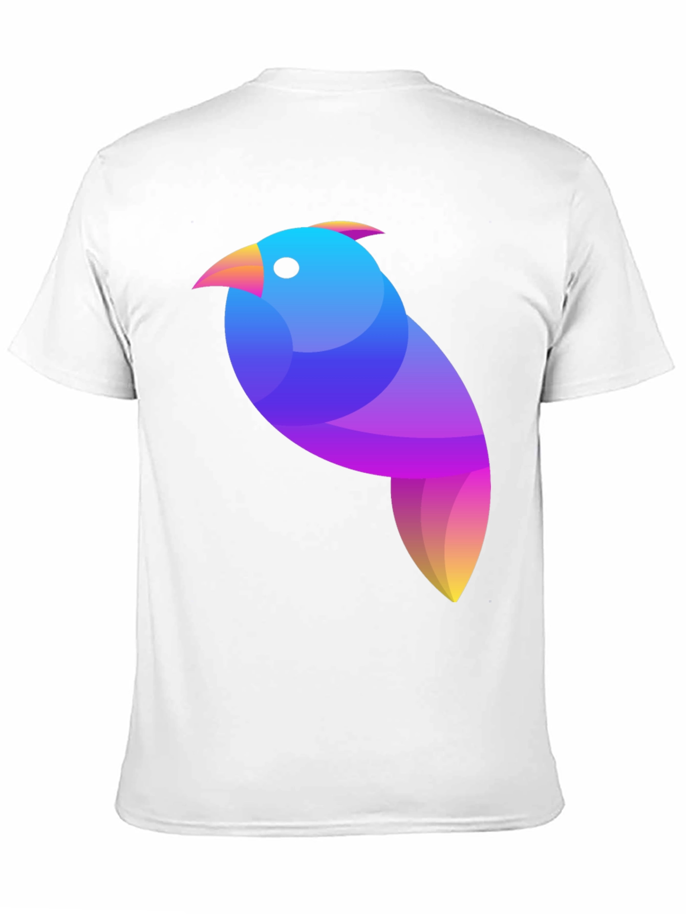 Geometric Bird Graphic Tee - Modern Art Shirt