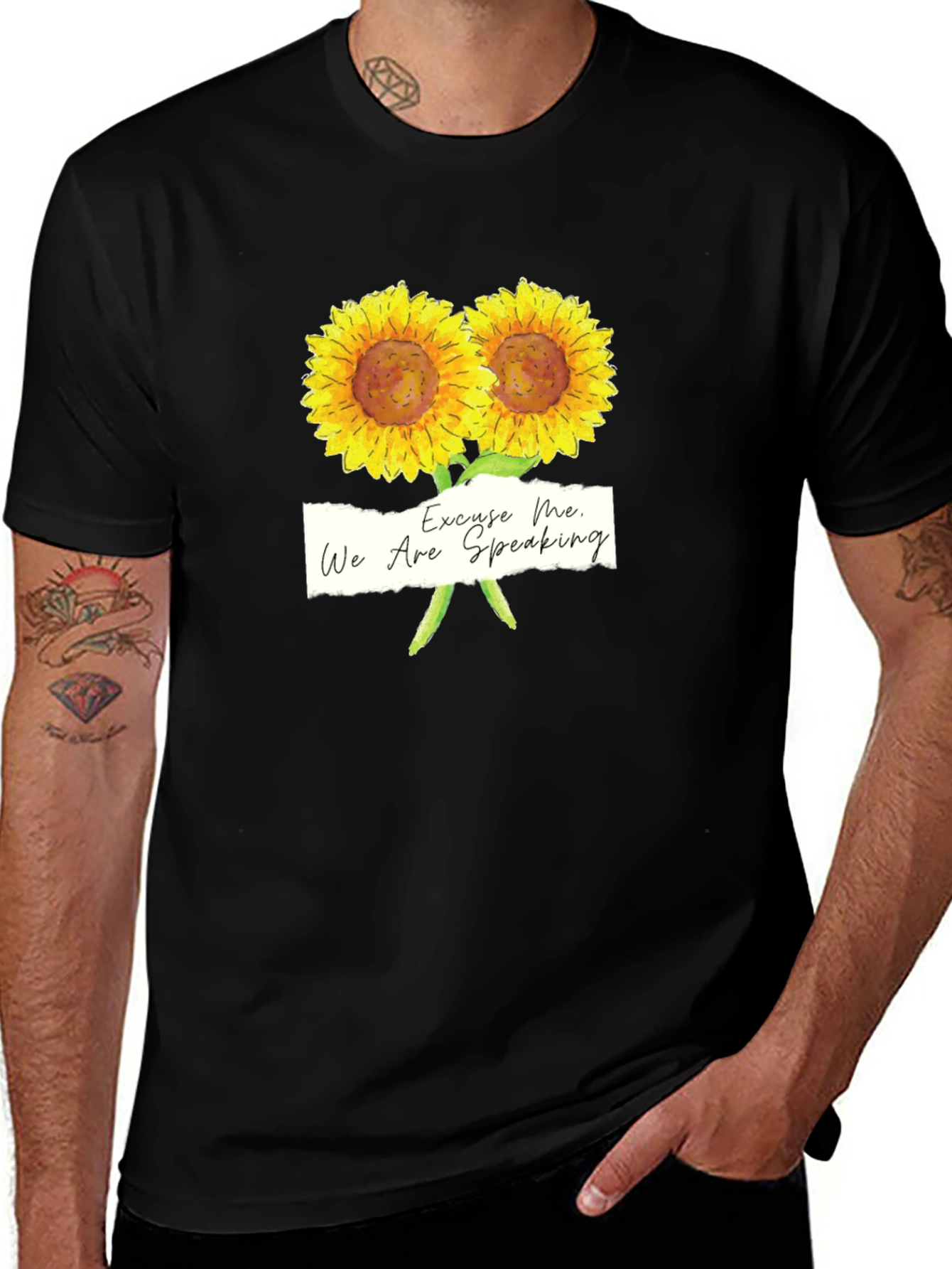 Excuse Me Sunflower Graphic Tee