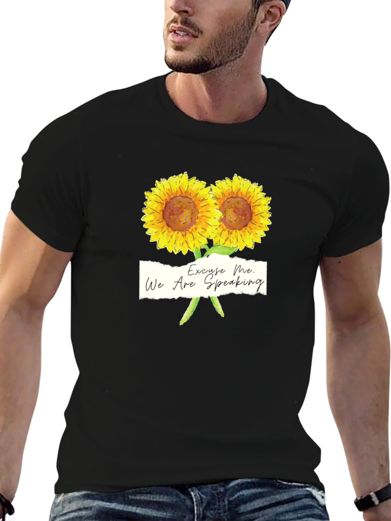 Excuse Me Sunflower Graphic Tee
