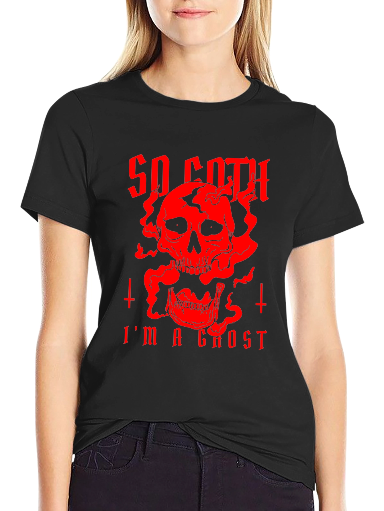 So Goth Im A Ghost Black T-Shirt