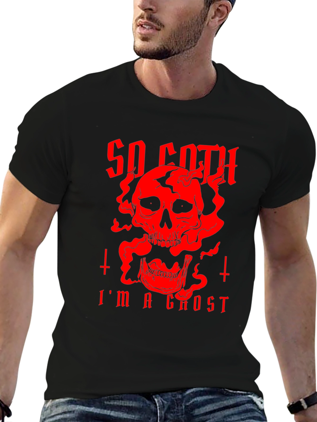 So Goth Im A Ghost Black T-Shirt