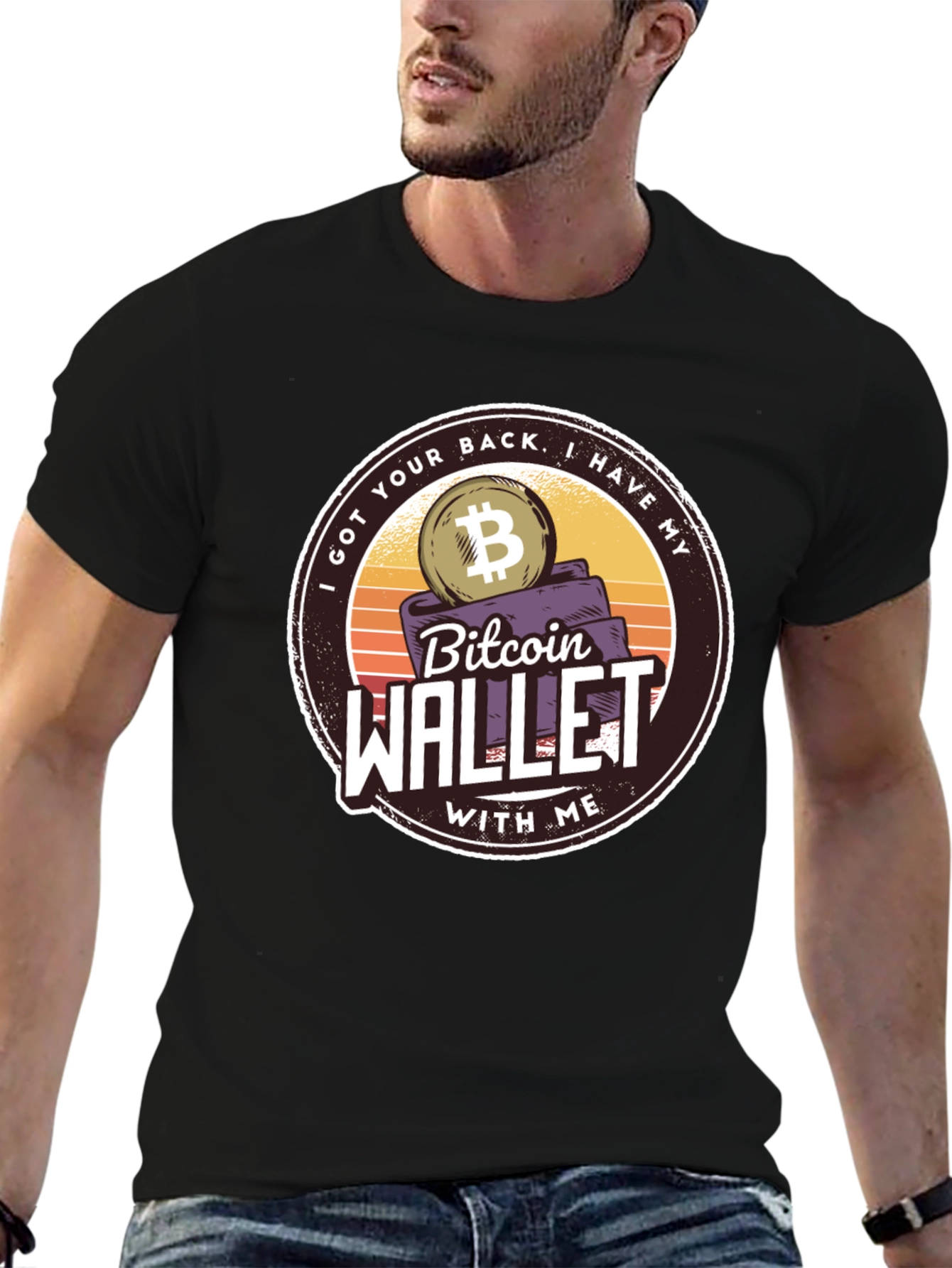 Bitcoin Wallet T-Shirt: Crypto Enthusiast Tee
