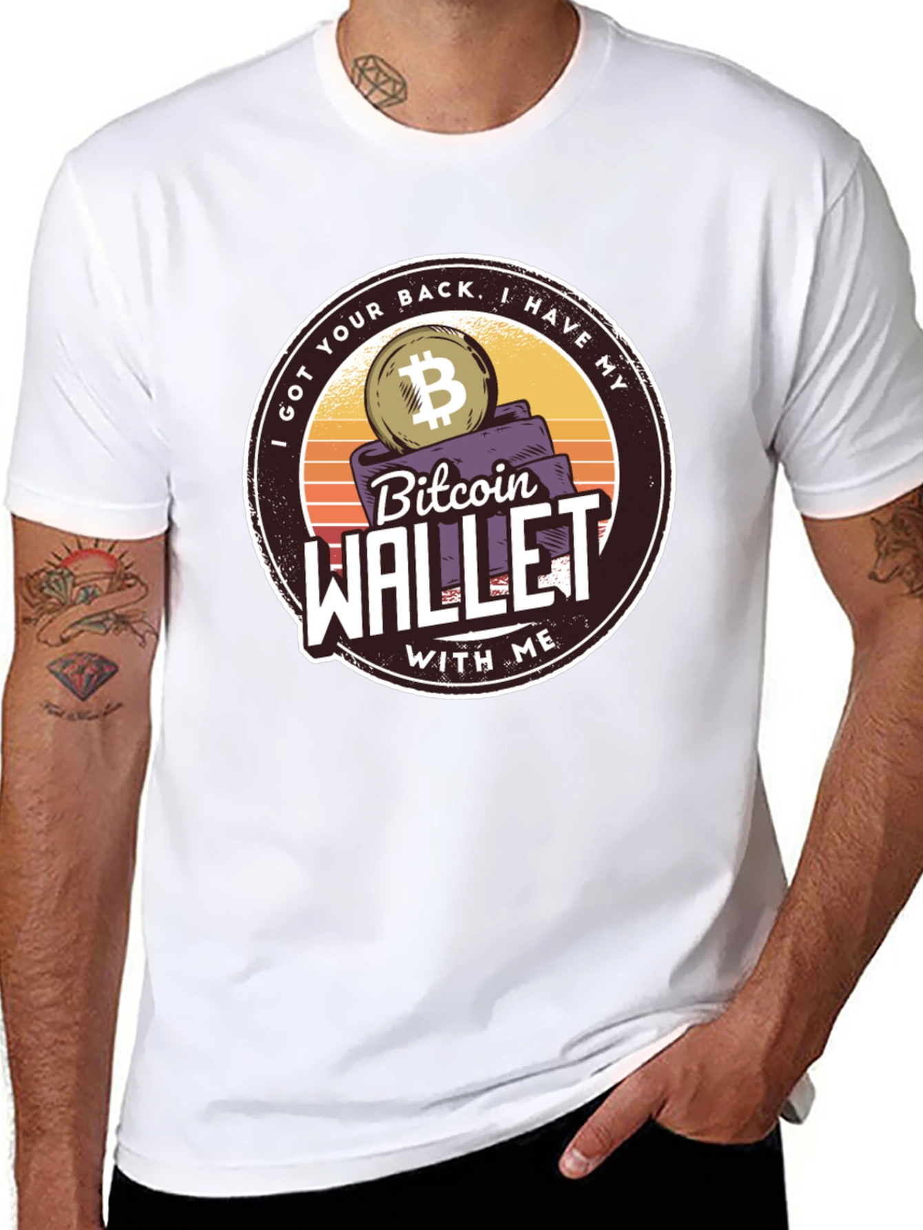 Bitcoin Wallet T-Shirt: Crypto Enthusiast Tee