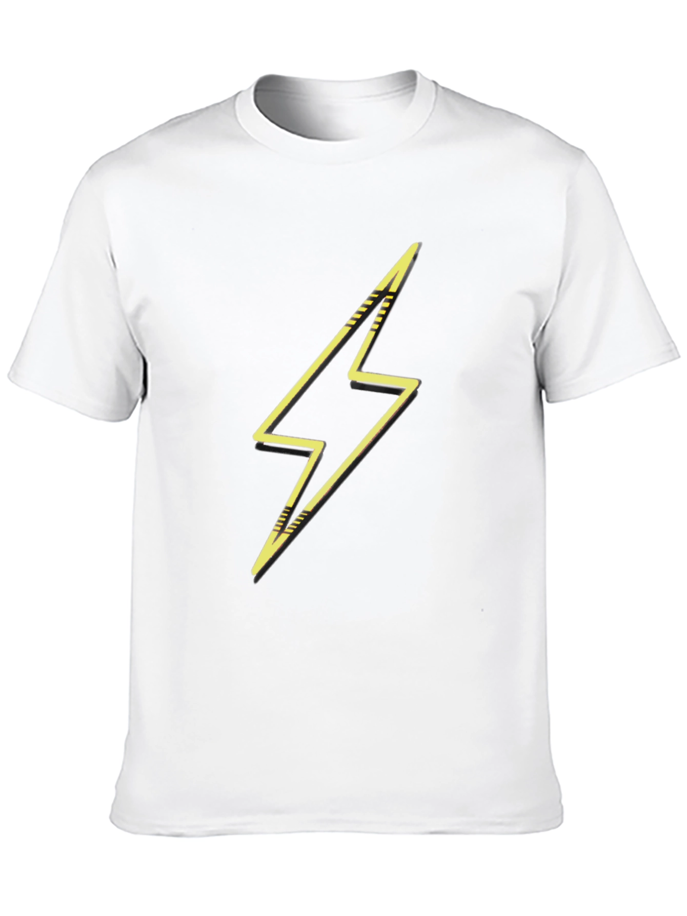 Lightning Bolt Graphic Black T-Shirt