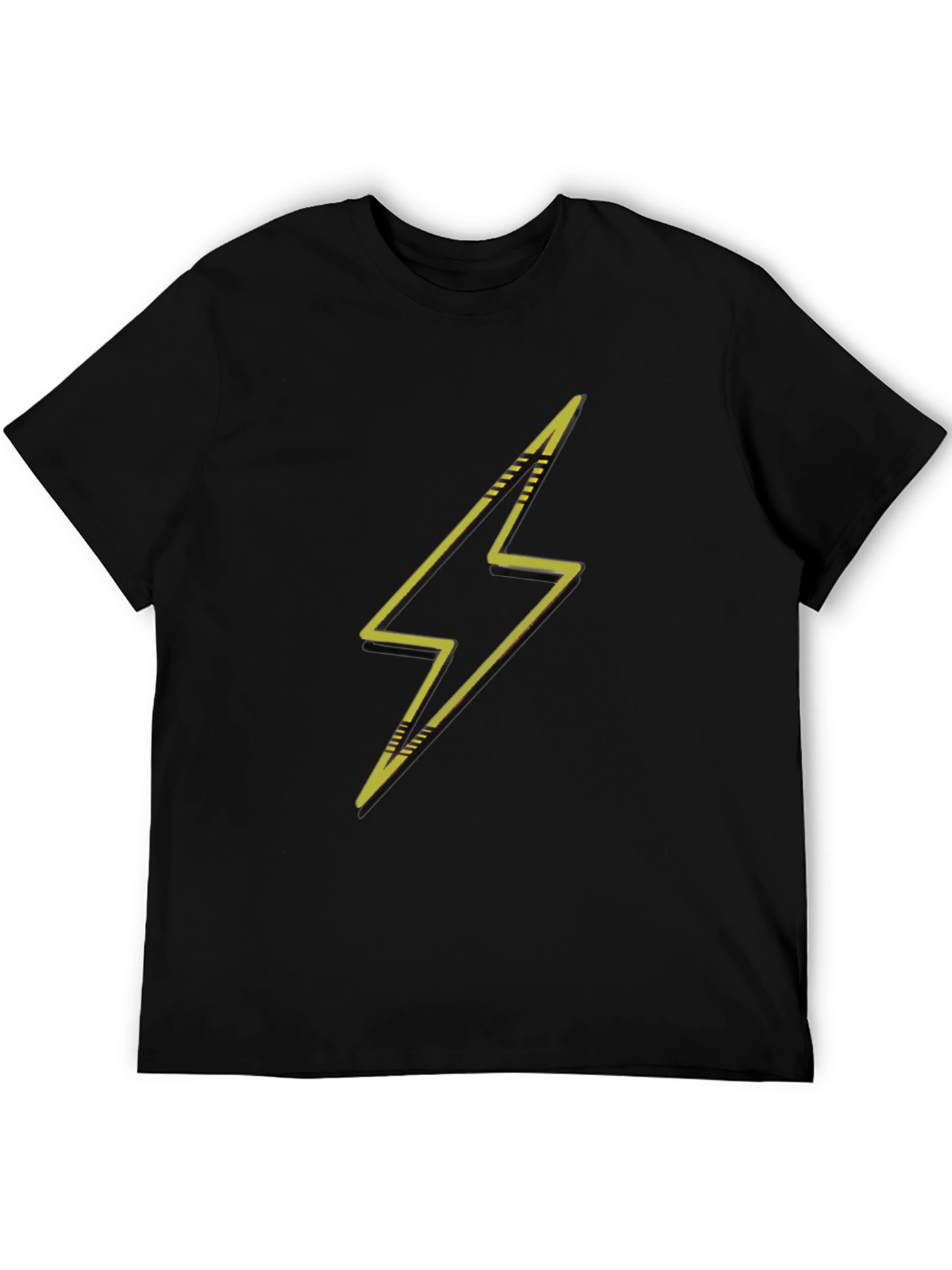 Lightning Bolt Graphic Black T-Shirt
