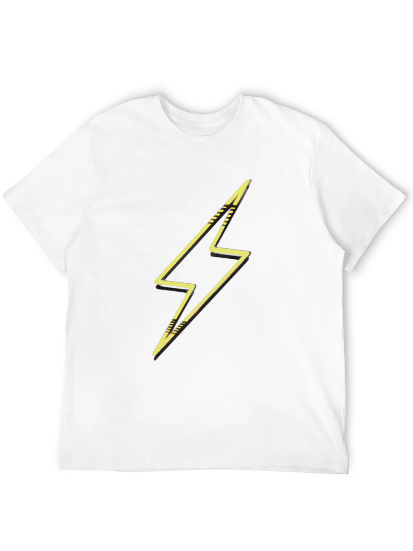 Lightning Bolt Graphic Black T-Shirt