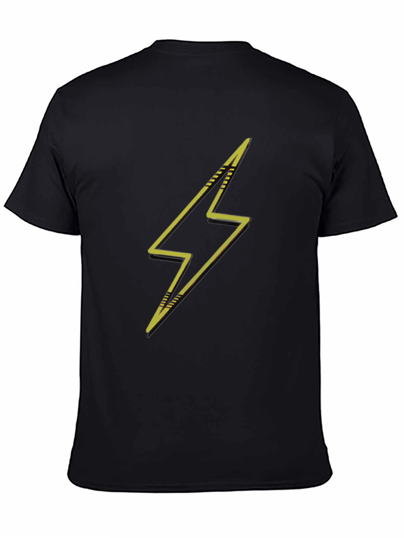 Lightning Bolt Graphic Black T-Shirt