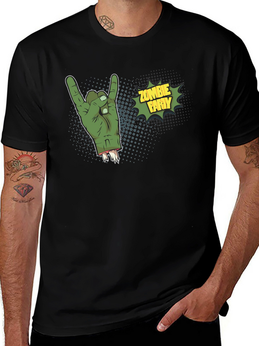 Zombie Party Rock On Graphic T-Shirt