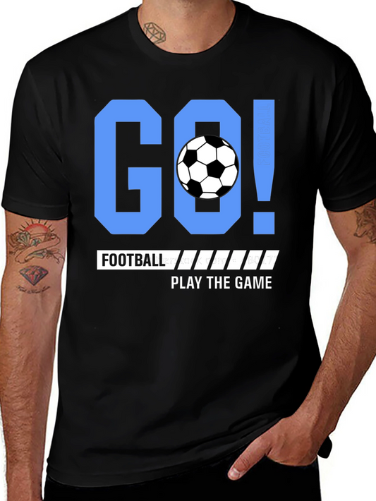 Go Football Play the Game Black T-shirt