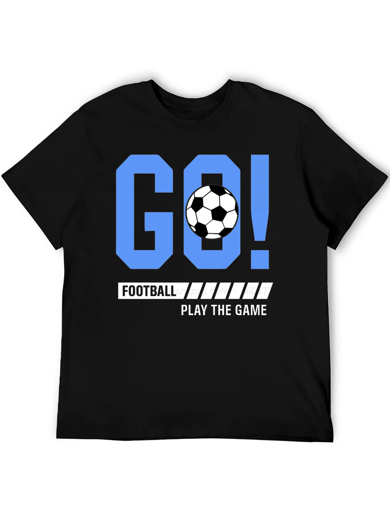 Go Football Play the Game Black T-shirt