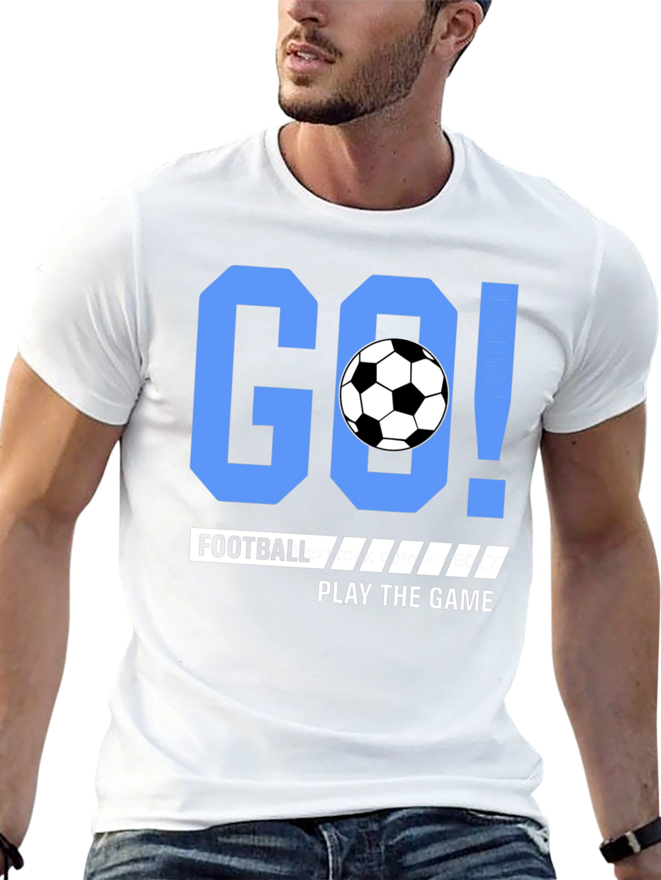 Go Football Play the Game Black T-shirt