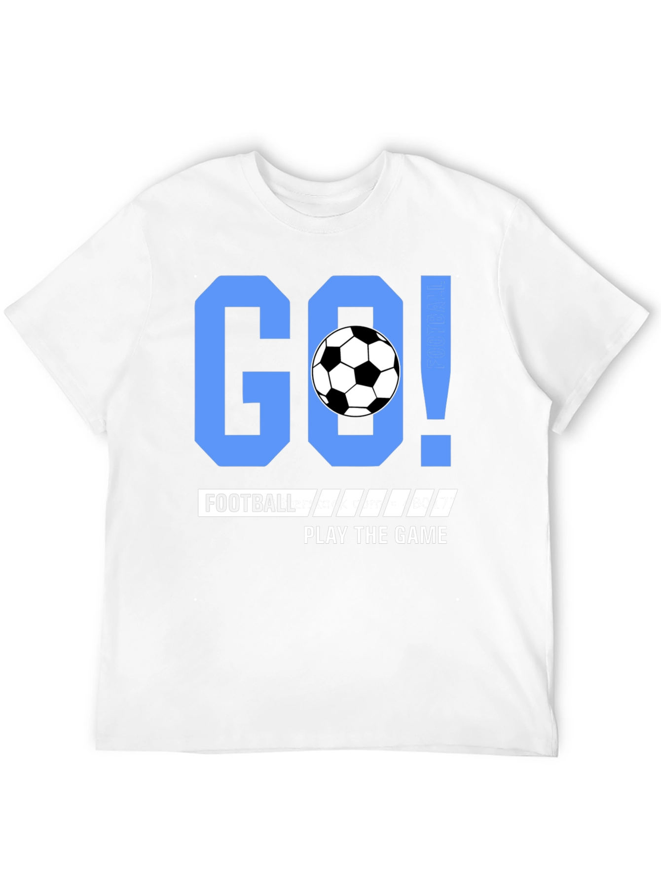 Go Football Play the Game Black T-shirt