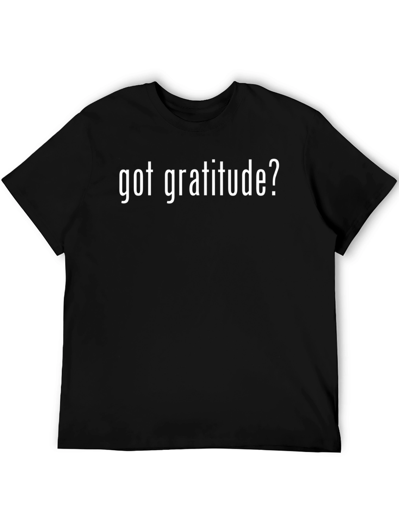 Got Gratitude? Black Cotton Graphic T-Shirt