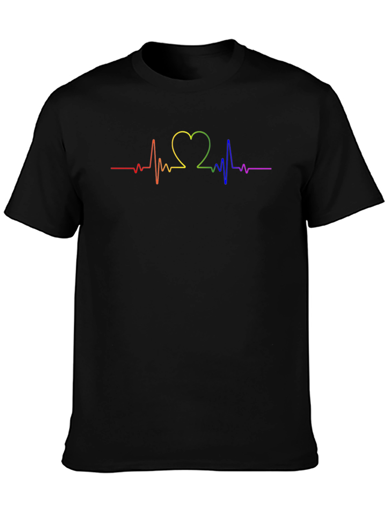 Rainbow Heartbeat T-Shirt - Pride Month